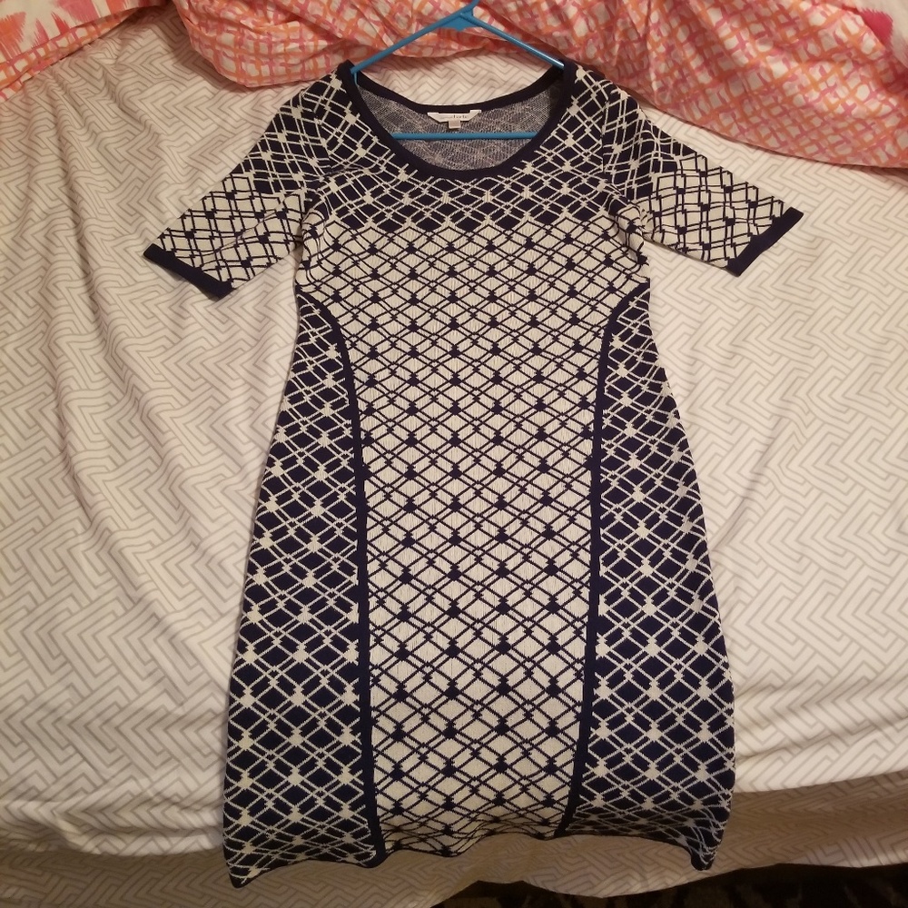 Sweater short sleeve dress